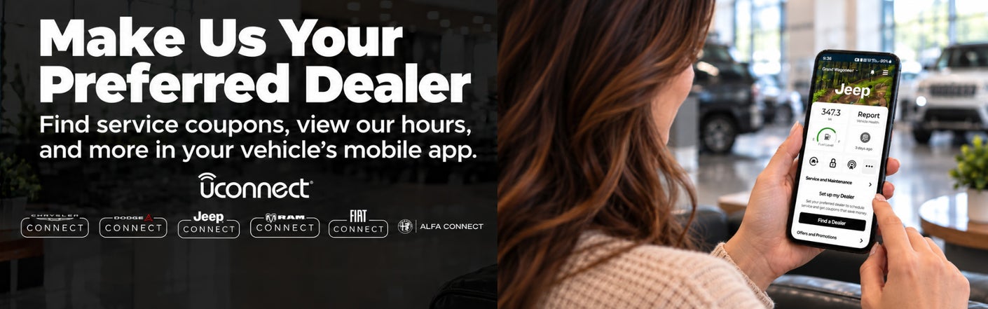 uconnect® make us your preferred dealer | Tom Ahl Chrysler Dodge Jeep Ram in Lima OH