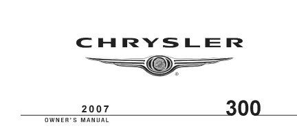 2007 Chrysler 300 Owners manual