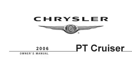 2006 Chrysler PT Cruiser Owner's Manual cover with Chrysler logo.
